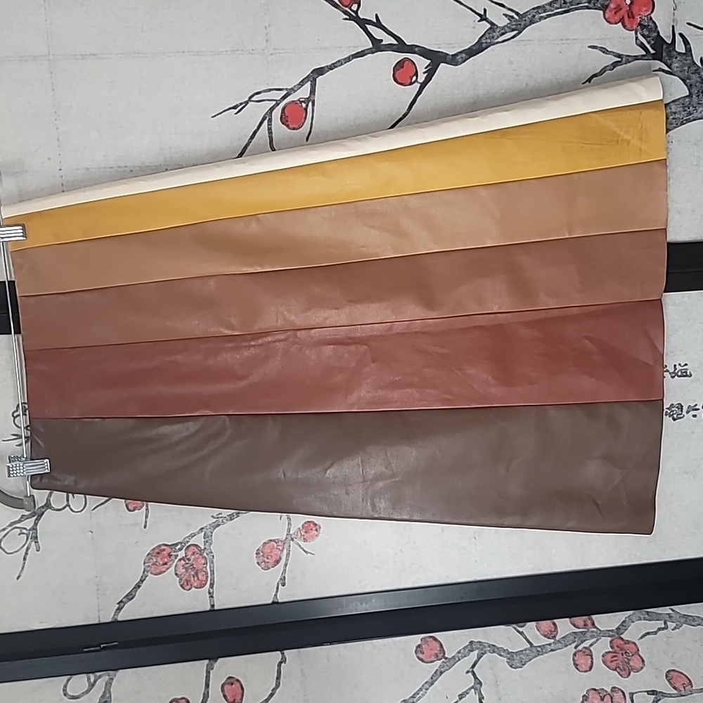 Mother The Bits and Pieces Faux-Leather A-Line Seamed Midi Skirt Size Small - Picture 6 of 9